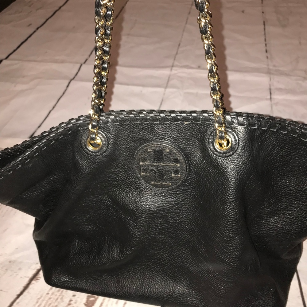 Tory Burch Marion Slouchy Tote Black